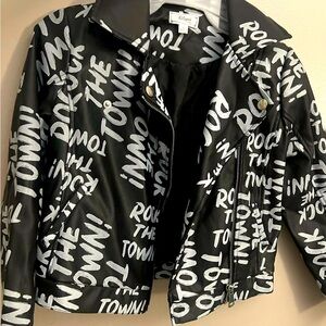 SOLD (on cross post) Disney D-signed leather jacket 7/8